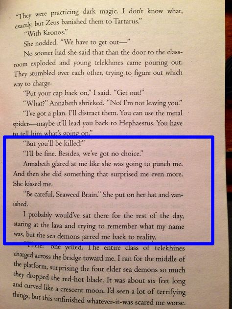 Percabeth first kiss!!!  #PJOtheBattleoftheLabyrinth Percabeth Battle Of The Labyrinth Kiss, Percy And Annabeth First Kiss, Percabeth Kisses In Books, Percabeth Sea Of Monsters, Percy Jackson And Annabeth Chase Kissing, Book Kiss Scene, Percabeth First Kiss, Percy And Annabeth Kiss, Percabeth Book Moments