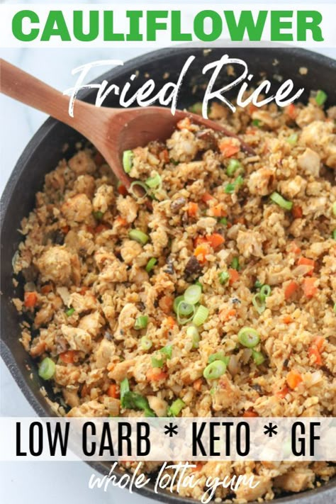 Keto Fried Rice, Diet Salad, Keto Salad, Cauliflower Fried, Low Carb Low Fat Recipes, Boiled Egg Diet Plan, Cauliflower Fried Rice, Best Low Carb Recipes, Pot Ideas