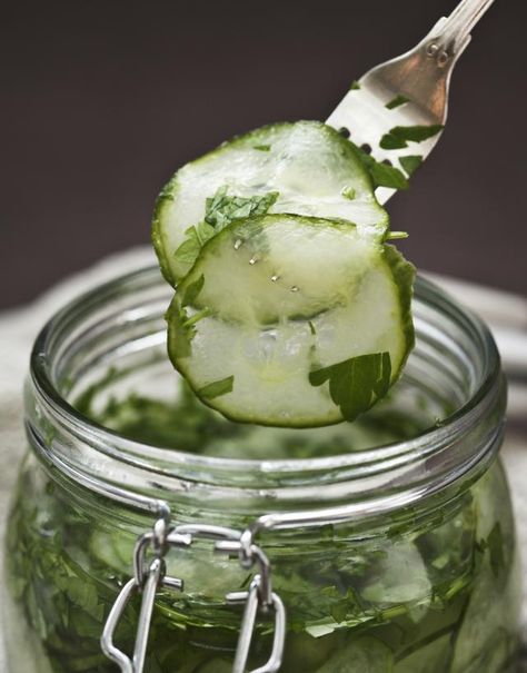 This recipe for Polish sweet-and-sour pickles delivers that lovely tart-sweet taste Eastern Europeans love. Sweet And Sour Pickles Recipe, Polish Appetizers, Cold Apps, Polish Dishes, Cucumber Pickles, Polish Foods, Preserving Recipes, Mushroom Sauce Recipe, Sour Pickles