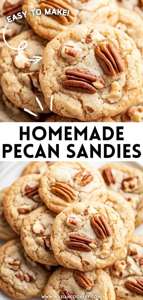 A plate of Pecan Sandies, showcasing their crumbly texture and nutty flavor, perfect for Thanksgiving cookies and a comforting addition to your holiday dessert selection. Thanksgiving Dessert Tray, Pecan Sandies Recipe, Easy Thanksgiving Cookies, Pecan Sandies Cookies, Sandies Cookies, Sandies Recipe, Turkey And Stuffing, Pecan Sandies, Thanksgiving Cookies