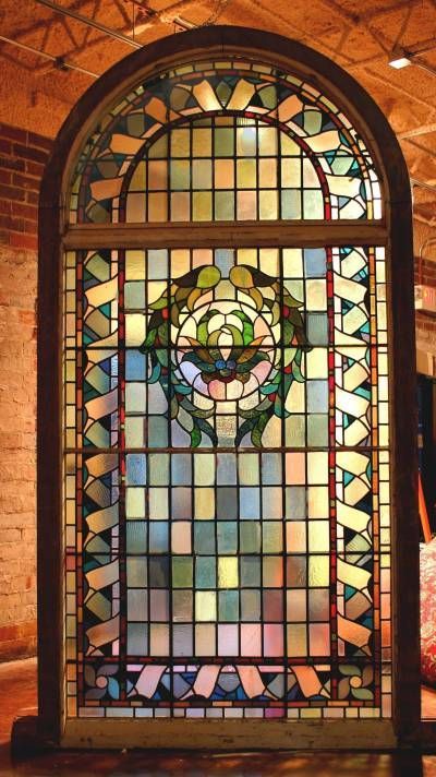 English Arched Stained Glass Window English Stained Glass Windows, Stained Glass Arch Window, Italian Stained Glass Window, Cape Style Homes, Window Glass Design, Leadlight Windows, Stained Glass Door, Glass Window Art, Goth Home