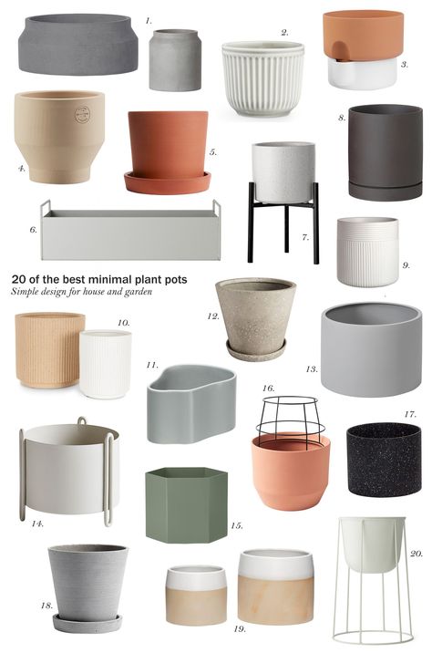 Plant Pot Design, Minimal Plant, نباتات منزلية, Pots And Planters, Plant Decor Indoor, Ceramic Plant Pots, Home Decor Modern, House Plants Decor, Metal Planters