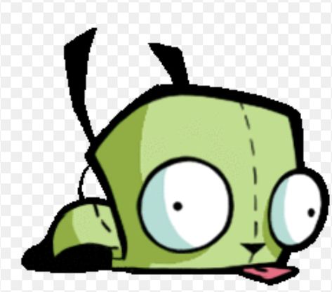 Cartoon Scenes Drawing, Gir Invader Zim Makeup, Gir Pfp Invader Zim, Gir Invader Zim Icons, Invader Zim Tattoo, Grr Invader Zim, Gir Pfp, Gir Invader Zim, Invader Zim Characters