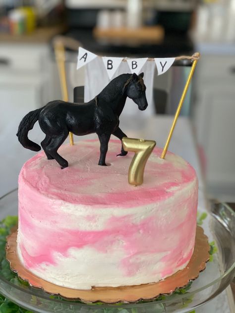 Bday Cakes For Girls, Pink Horse, Horse Cake, Horse Birthday, Girl Cakes, 6th Birthday, 8th Birthday, 7th Birthday, Kids Birthday