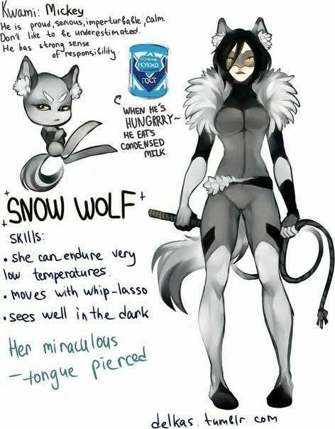 Snow Wolf"Micky, Snow storm!!" Wolf Superhero, Wolf Miraculous, Kwami Miraculous Oc, Superhero Oc, Snow Wolf, Ladybug Wallpaper, Miraculous Ladybug Oc, Miraculous Ladybug Fanfiction, Miraculous Characters