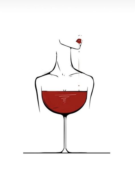 Vine Glass Aesthetic, Wein Aesthetic, Wine Art Drawing, Wine Art Illustration, Vino Aesthetic, Wine Minimalist, Wine Line Art, Wine Drawing, Wine Glass Drawing