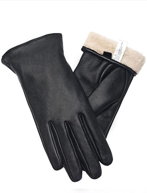 Vislivin Full-Hand Womens Touch screen Gloves Genuine Leather Gloves Warm Winter Texting Driving Glove Black XL at Amazon Women’s Clothing store Winter Leather Gloves, Winter Gloves For Women, Leather Gloves Women, Texting Gloves, Gloves Women, Warmest Winter Gloves, Cold Weather Gloves, Driving Gloves, Touch Screen Gloves