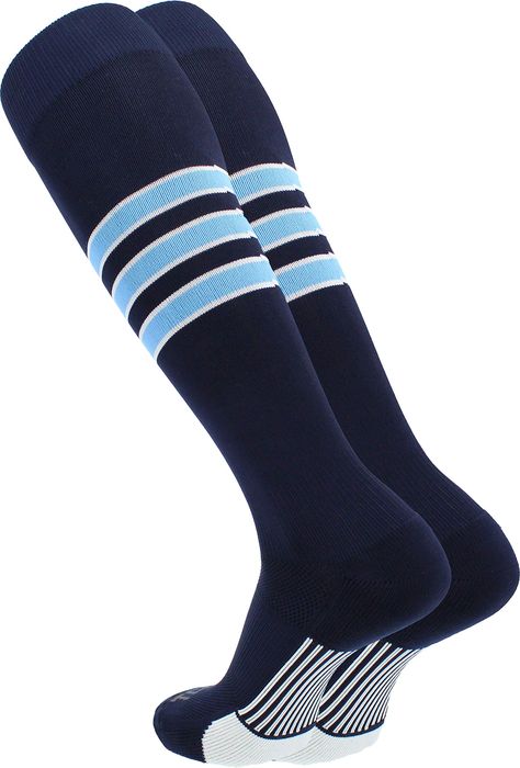 PRICES MAY VARY. 87% Nylon, 10% Elastic, 3% Spandex Made in the USA and Imported Pull On closure Machine Wash PERFECT BASEBALL or SOFTBALL SOCKS: MadSportsStuff partnered with TCK to create world class baseball socks in a classic 3 stripe design and over the calf length. These baseball socks are offered in classic team colors and are sure to be a hit with your favorite baseball or softball player! These are also an excellent choice for team socks. ACCURATE SIZING: TCK Sock Size: Small - Youth Shoe Size 12-5, Medium - Womens Shoe Size 5-10 Mens Shoe Size 5-9, Large - Womens Shoe Size 10-13 Mens Shoe Size 9-12, X-Large Womens Shoe Size 13+ Mens Shoe Size 12+ PERFORMANCE FEATURES: Moisture Wicking, Arch and Ankle Compression to reduce fatigue, Blister Control, Lightweight, Double Welt Top, He Size 13 Womens Shoes, Softball Socks, Bike Socks, Team Socks, Baseball Socks, Over The Calf Socks, Work Socks, Basketball Clothes, Womens Shoe