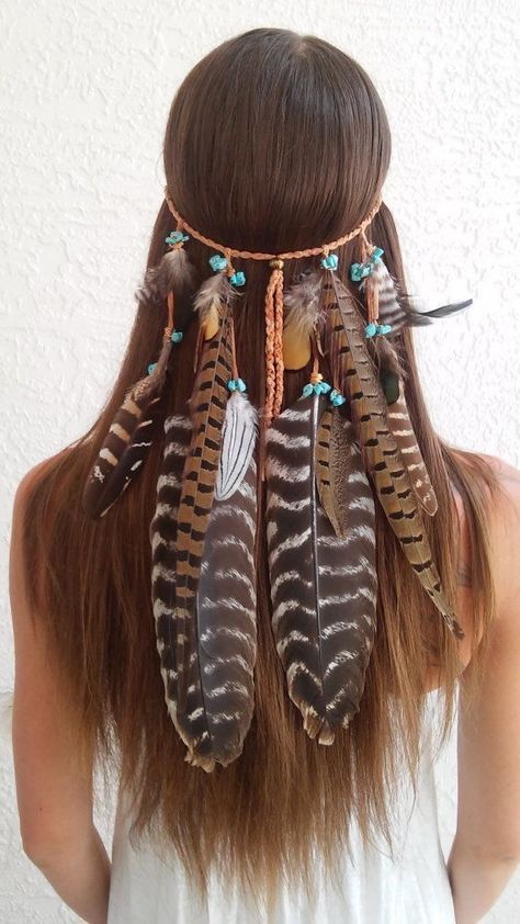 Indian Headband, Carnaval Make-up, Boho Princess, Bohemian Headband, Hippie Headbands, Sitting Bull, Boho Mode, Indian Headdress, Mode Hippie