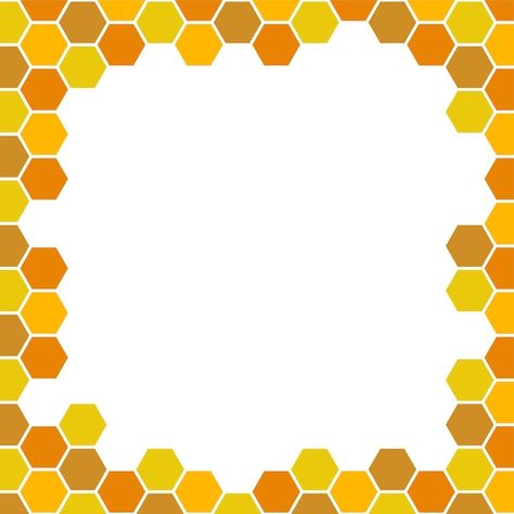 Beehive honeycomb with hexagon grid cell... | Premium Vector #Freepik #vector #honey-texture #bee-pattern #hive #honey-pattern Honeycomb Border Design, Honey Texture, Honey Pattern, Hexagon Grid, Holiday Homework, Craft Work For Kids, Geometry In Nature, Bee Pattern, Honeycomb Pattern