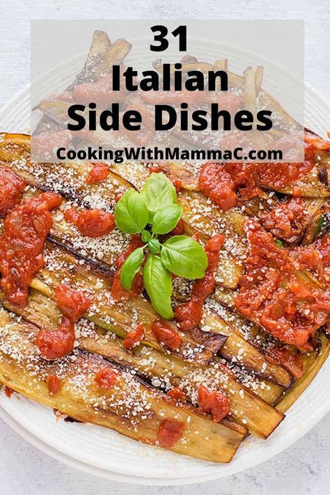 Enjoy this collection of my best Italian side dishes! Whether you need menu ideas for Easter or Christmas or just want a great side dish for pizza, you'll find delicious options here. #italiansidedishes #italiansides #sidedishrecipes Italian Vegetable Dishes, Italian Dinner Menu, Lasagna Side Dishes, Pizza Side Dishes, Authentic Italian Dishes, Christmas Dinner Side Dishes, Italian Side Dishes, Italian Dinner Party, Italian Menu