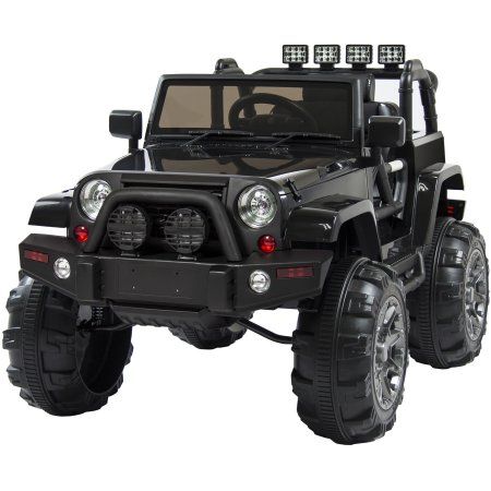 Free Shipping. Buy Best Choice Products 12V Ride On Car Truck W/ Remote Control, 3 Speeds, Spring Suspension, LED Light Black at Walmart.com Power Wheels Jeep, Big Toys, Batman Batmobile, Kids Ride On Toys, Toy Cars For Kids, Power Wheels, Jeep Accessories, Ride On Toys, Kids Ride On