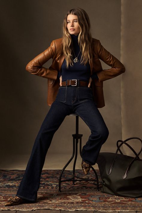 Ralph Lauren Style Women, Ralph Lauren Looks, Ralph Lauren Womens Clothing, Stile Casual Chic, Fall 2023 Ready To Wear, Ralph Lauren Fall, Mode Instagram, Looks Country, Skandinavian Fashion