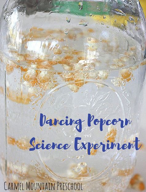 Dancing Popcorn Science Experiment - Carmel Mountain Preschool Dixie Cup Crafts, Popcorn Activities, Dancing Popcorn, Popcorn Science, Stem Night, Pre-k Science, Toddler Curriculum, Science Camp, Farm Preschool