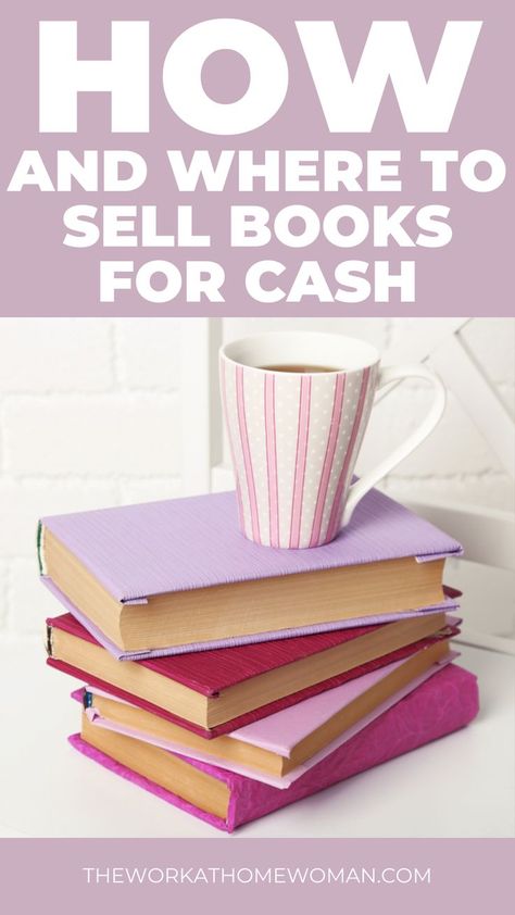 If you have a large collection of books collecting dust, there are lots of places you can sell them online for cash to make some quick money. How To Sell Books, Sell Books For Cash, Reselling Books, Selling Used Books, Money Thoughts, Websites To Read Books, Bookstore Ideas, Sell Used Books, Sell Books Online