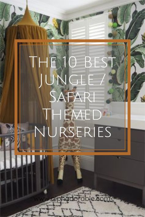 Jungle Book Nursery, Modern Safari Nursery, Safari Nursery Girl, Jungle Nursery Boy, Jungle Baby Room, Nursery Room Diy, Jungle Theme Rooms, Safari Baby Room, Safari Nursery Boy