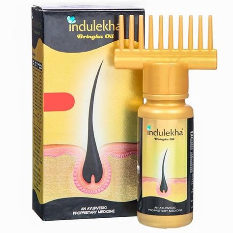 Indulekha Bhringa Hair Oil Indulekha Bhringa Hair Oil (100 ml) You can apply it directly to your scalp as it comes with a selfie bottle. The ingredients are infused to make an ayurvedic concoction that promotes healthy hair growth. Ayurvedic Concoction. Excessive Hair Fall, Almond Oil Benefits, Ayurvedic Hair Oil, Ayurvedic Oil, Ayurvedic Hair, Reduce Hair Fall, Hair Cleanse, Promote Healthy Hair Growth, Virgin Coconut Oil