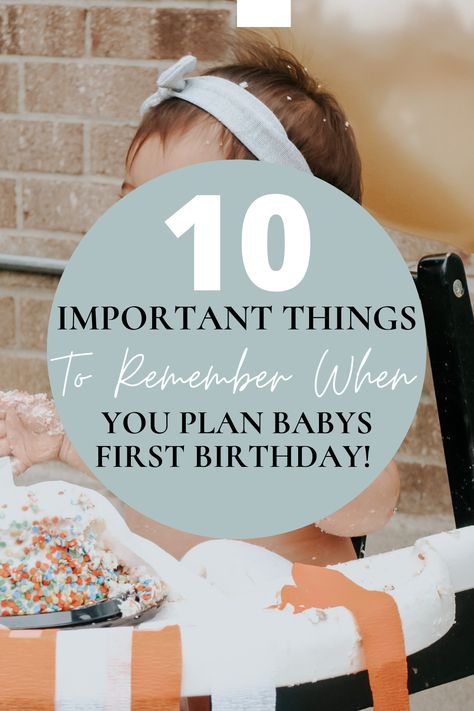 Checklist - Plan Baby's First Birthday Party The Right Way! Checklist For First Birthday Party, 1st Birthday To Do List, 1st Birthday Party At Home Ideas, Planning A 1st Birthday Party, 1st Birthday Party List Checklist, 1st Birthday Party Essentials List, First Birthday Party Keepsake Ideas, First Birthday Party Checklist Baby, First Birthday Schedule