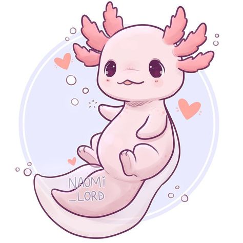 Kawaii Axolotl Drawing, Naomi Lord, Pet Anime, Kawaii Axolotl, Axolotl Cute, Arte Do Kawaii, Cute Kawaii Animals, Stickers Kawaii, Cute Animal Drawings Kawaii