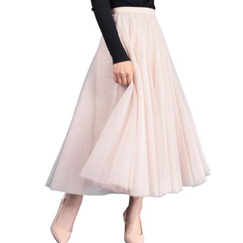 Women Tulle Skirt, Chiffon Pleated Maxi Skirt, A Line Maxi Skirt, Pleated Tulle Skirt, Womens Tulle Skirt, Tutu Skirt Women, White Tulle Skirt, Outfit Elegantes, Long Flowy Skirt