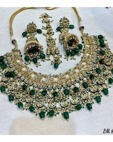 Check out this item in my Etsy shop https://www.etsy.com/in-en/listing/1359174894/designer-sabyasachi-inspired-bridal Indian Bridal Necklace, Kundan Bridal Set, Emerald Green Jewelry, South Indian Bridal Jewellery, Bridal Nose Ring, Bridal Necklace Designs, Kundan Jewellery Set, Indian Bridal Jewelry Sets, Necklace Set Indian