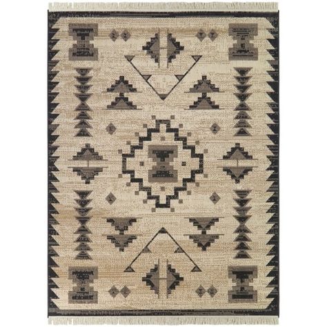 Cazenave Vintage Southwestern Area Rug - Bed Bath & Beyond - 40327997 Cabin Rug, Western Rug, Neutral Cottage, Southwestern Living Room, Rustic Carpet, Zapotec Rugs, Cabin Rugs, Trash Into Treasure, Modern Southwestern