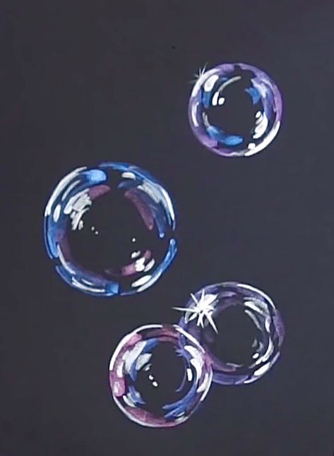 Bubble Underwater Drawing, How To Draw Soap Bubbles, Abstract Bubble Art, Bubble Wand Drawing, Bubble Drawing Reference, Soap Bubble Drawing, Soap Bubbles Painting, Bubble Tutorial Drawing, Bubbles Drawing Reference