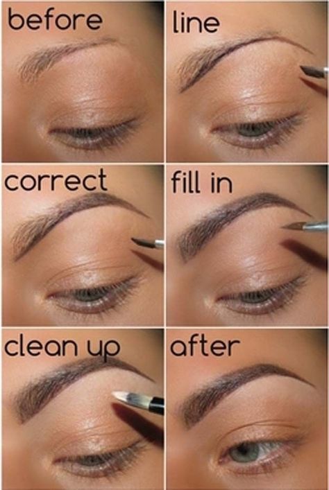 Brow Shaping Tutorial, Make Up Diy, Make Up Mata, Permanente Make-up, How To Do Eyebrows, Bentuk Alis, Awesome Makeup, Eyebrow Makeup Tips, Smink Inspiration