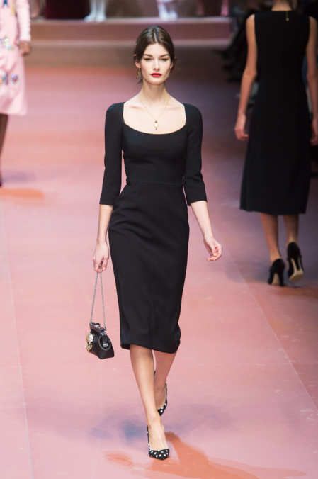 Dolce & Gabanna - Fall 2015 RTW Black Dress Outfits, 가을 패션, Mode Vintage, Fall 2015, Mode Outfits, Milan Fashion Week, Look Fashion, Classy Outfits, Pretty Dresses