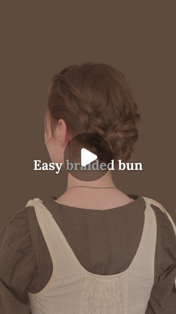 Dutch Braided Bun, Bun With Braids Tutorial, Wazy Hair, Dutch Braids Into Bun, Milkmaid Braid Tutorial, Up Do Braids, Braided Bun Tutorial, Dutch Braid Ideas, Back Tutorial