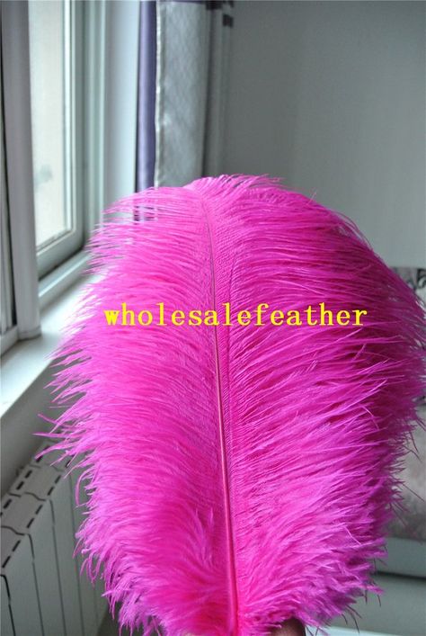 100 pcs hot pink 18-20inch ostrich feather plumes fuchsia for wedding centerpieces wedding decor par Hot Pink Party Decorations Sweet 16, Shades Of Pink Party Decorations, Pink And Orange Party Theme, Pink Party Theme Ideas, Hot Pink Party Decorations, Ostrich Feather Decor, Hot Pink Centerpieces, Hot Pink Furniture, Rio Party