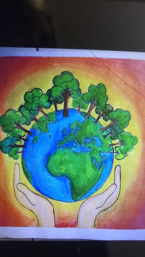 Wikang Pambansa, Save Earth Posters, World Environment Day Posters, Save Earth Drawing, Earth Day Drawing, Hummingbird Illustration, Earth Day Posters, Earth Drawings, Bff Drawings