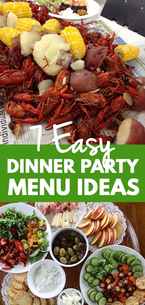 Dinner Guests Recipes, Entertaining Food Dinner, Dinner Buffet Ideas, Easy Dinner Menu, Birthday Party Meals, Dinner Party Main Course, Simple Dinner Party, Summer Dinner Party Menu, Dinner Party Entrees