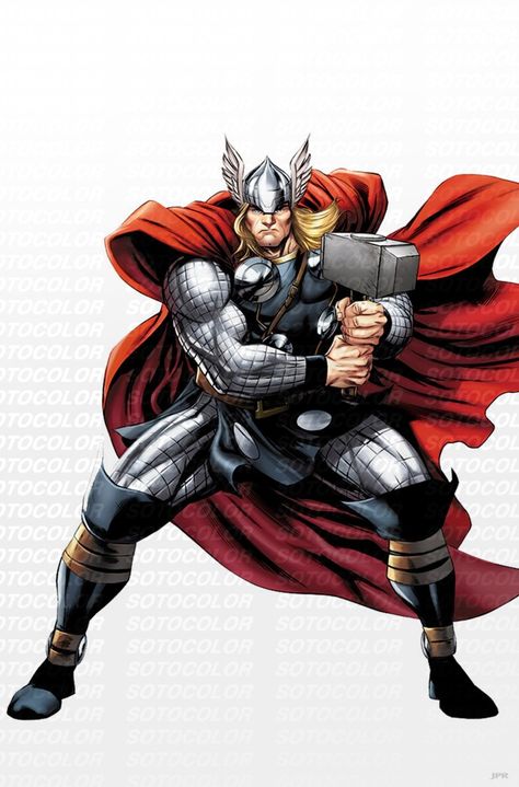 Odin Marvel, Thor Comic Art, Avengers Thor, Thor Comic, Avengers Outfits, The Mighty Thor, Avengers Comics, Arte Dc Comics, Marvel Thor