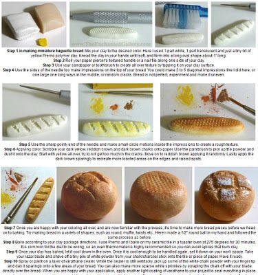 How to make miniature food with polymer clay - Bread boule and baguette tutorial Bread Boule, Miniature Food Tutorials, 귀여운 음식 그림, Barbie Food, Miniature Bakery, Dollhouse Miniature Tutorials, Doll Food, Polymer Clay Diy, Dollhouse Food