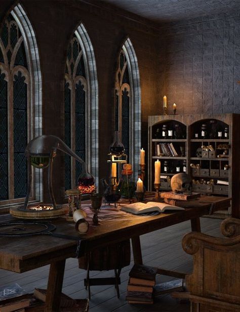 KuJ Alchemy Lab Alchemy Lab, Science Room, Blood Hunter, Celestial Map, Advanced Dungeons And Dragons, Ghost Lights, Chemistry Labs, Daz Studio, Art Theme