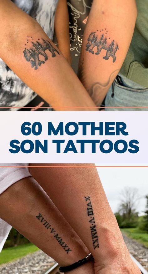 Mom Tattoos Unique, Mother And Son Tattoos Ideas, Tattoo Ideas For Mom And Son, Mother Son Tattoos Ideas, Matching Tattoo Mother Son, Tattoo Ideas For Mother And Son, Mom Son Matching Tattoo Ideas, Son And Mom Tattoos Matching, Matching Tattoos Son And Mom