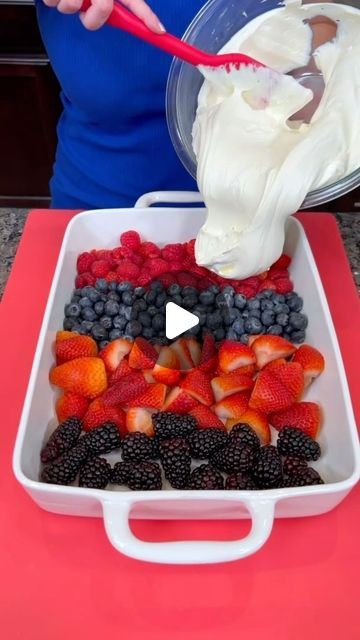 Mistie Knight on Instagram: "Berry Cheesecake Salad 🍓🫐  #dessert #cheesecake #berries #easyrecipes" Essen, Pie, Strawberry Cheesecake Fruit Salad, 4th Of July Cheesecake Salad, Summer Berry Cheesecake Salad, Red White Blue Cheesecake Salad, Berry Lasagna Dessert, Berry Fruit Salad Recipe, Fruit Salad For Party Summer