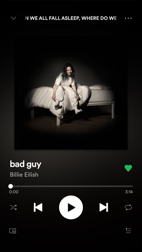 Bad Guy by Billie Eilish New album Music Vibes, Song Suggestions, Music Video Song, Music Album Covers, Mood Songs, Music Mood, Music Player, Imagine Dragons, Aesthetic Songs