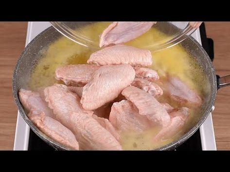 I added orange juice and from now on I only make chicken wings like this - YouTube Chicken Wings Boiled In Orange Juice, Orange Juice Wings, Chicken Wings Cooked With Orange Juice, Cooking Chicken Wings In Orange Juice, Chicken In Orange Juice, Chicken Cooked In Orange Juice, Chicken Wings In Orange Juice, Chicken Wings Cooked In Orange Juice, Orange Juice Chicken Wings