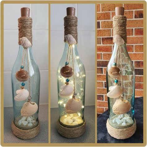 bottle art and craft Easy Bottle Art bottle art ideas bottle art craft bottle craft#bottle_art_painting_designs #bottle_art_paint_name #bottle_art antique bottle painting Art Bottle, نباتات منزلية, Glass Bottle Diy, Diy Glass Bottle Crafts, Wine Glass Art, Shell Crafts Diy, Wine Bottle Art, Glass Bottles Art, Wine Bottle Diy Crafts