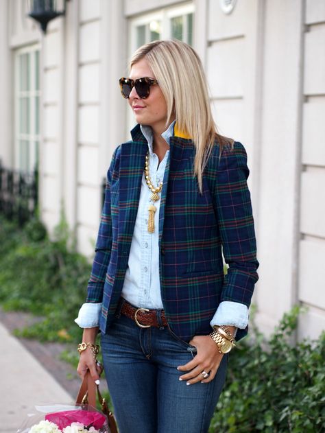 Plaid Blazer Outfit Women, Plaid Blazer Outfit, Target Shirt, Krystin Lee, Blazer Outfits For Women, Mode Tips, Blazer Outfit, Kesha, Simple Fashion