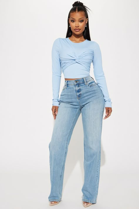 Be Authentic Slouchy Stretch Straight Leg Jeans - Vintage Wash Fashion Nova Outfits, Fashion Nova Jeans, Best Jeans, Fashion Mistakes, Denim Outfit, Simple Outfits, Straight Jeans, Everyday Outfits, Straight Leg Jeans