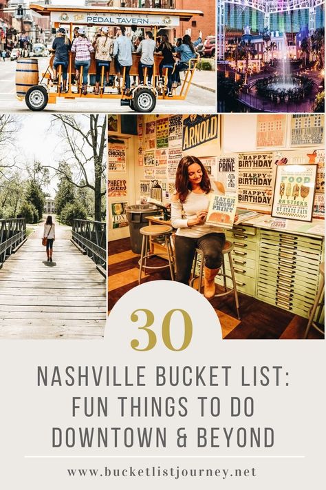 From the top attractions to the best honky-tonkin' in downtown Nashville, we'll answer your what fun things to do in Nashville! Nashville Must Do, Nashville Bucket List, Nashville Things To Do, Nashville Tennessee Vacation, Lack Of Love, Broadway Street, Nashville Travel Guide, Weekend In Nashville, Nashville Vacation