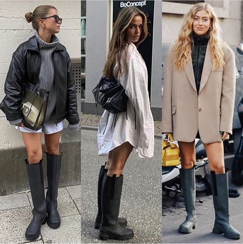 Ganni Boots, Feminine Chic, Yes Or No, Rubber Boots, Outfit Inspo Fall, Cozy Fashion, Mode Inspiration, Boots Outfit, Fall Winter Outfits