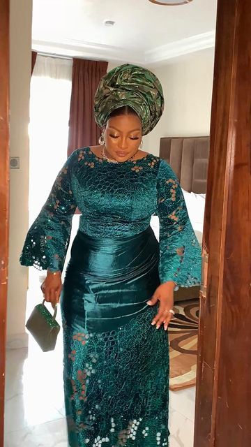 Amahiya Amanazaretha, Fashionable Sleeves, Nigerian Lace Styles Dress, Nigerian Lace Styles, Plus Zise, Lace Gown Styles, Lace Dress Styles, African Print Dress Designs, African Maxi Dresses