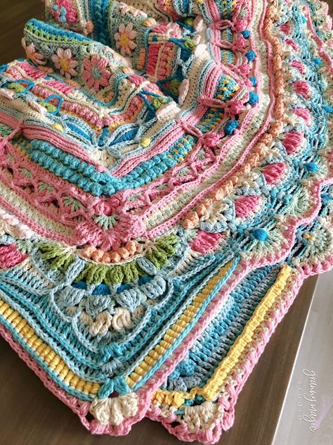 Complicated Crochet Blanket, Eclectic Crochet Blanket, Texture Crochet Blanket Pattern, Mandala Crochet Free Pattern Blanket, Bohemian Crochet Blanket, Crochet Pastel Blanket, Afghan Crochet Blanket, Afghan Blanket Crochet, Freeform Crochet Blanket