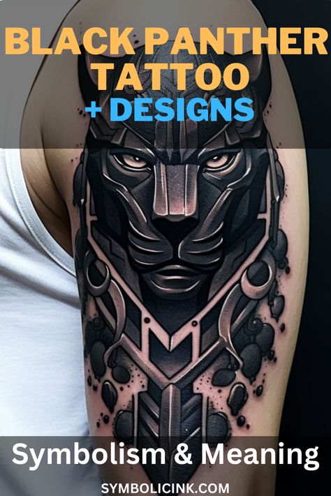 Black Panther Tattoo Meaning Black Panther Tattoo Men, Black Panther Tattoo For Women, Black Panther Tattoos, Black Panther Tattoo Design, Panther Symbolism, Panther Tattoo Meaning, Panther Tattoos, Traditional Panther Tattoo, Black Panther Tattoo