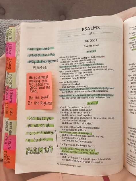 Psalm 1 Bible Study, Psalm 1 Bible Journaling, Bible Annotations, Bible Plans, Prayer Journal Prompts, Christian Notebook, Journal Bible Quotes, Handwriting Ideas, Bible Studying