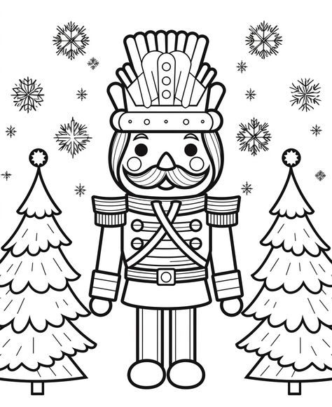 free coloring page of Nutcracker coloring sheets – Bujo Art Nutcracker Ballet Coloring Pages, Nutcracker Template Free Printable, December Coloring Pages Free Printable, Santa Coloring Pages Free Printable, Nutcracker Template, Nutcracker Tattoo, Nutcracker Drawing, Nutcracker Coloring Pages, Reindeer Christmas Party